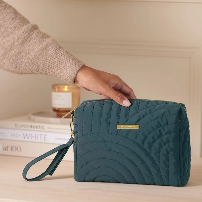 Women Makeup and Wash Bags Katie Loxton Quilted Wristlet Organiser 8211 Dusty Navy Women Makeup and Wash Bags Katie Loxton Quilted Wristlet Organiser 8211 Dusty Navy