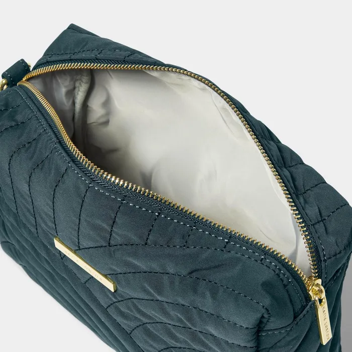 Women Makeup and Wash Bags Katie Loxton Quilted Wristlet Organiser 8211 Dusty Navy