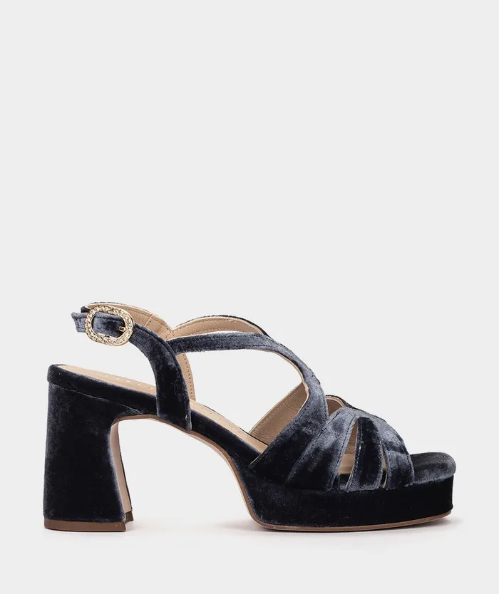 Women Manaus Blue 8211 Heeled Sandals Pedro Miralles