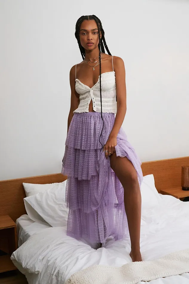 Women Maxi Dresses Free People Let039s Go Girls Convertible Slip Luxe Lilac