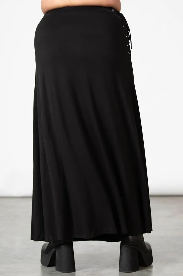 Women Maxi Skirts Killstar Hellverina Split Maxi Skirt