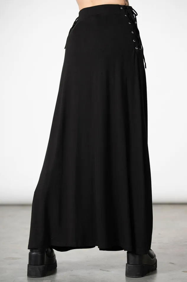 Women Maxi Skirts Killstar Hellverina Split Maxi Skirt