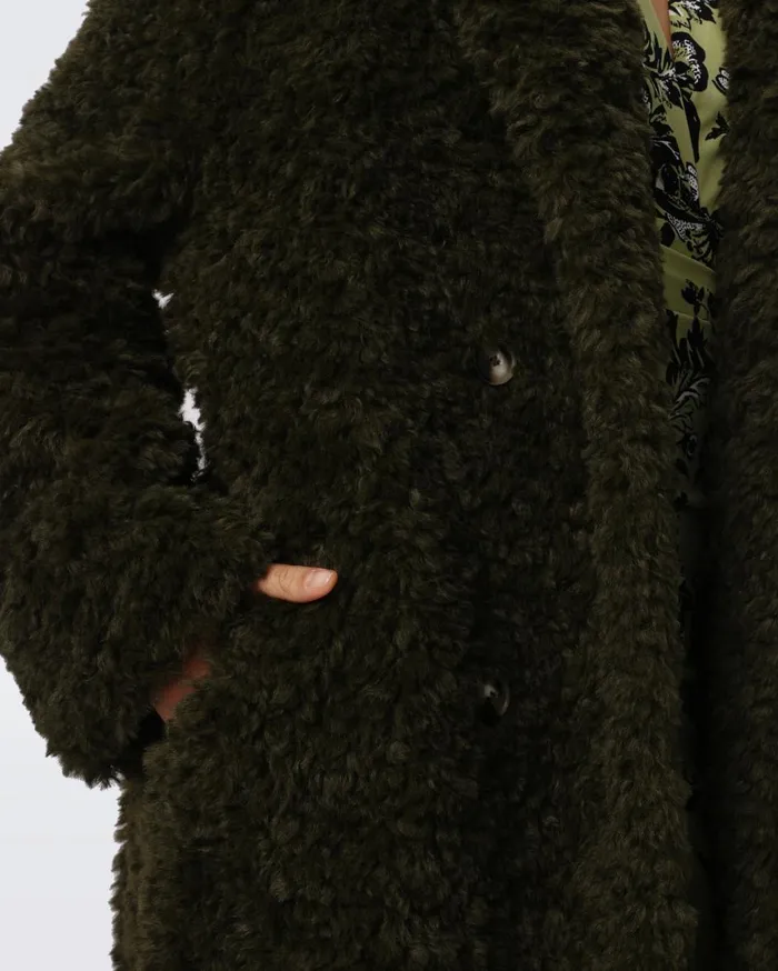 Women Melanie Coat Olive DVF Jackets and Coats