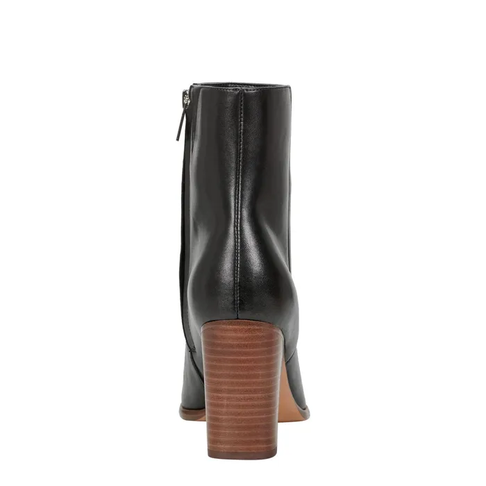 Women Melysa Dress Bootie Black Leather Marc Fisher Boots and Booties