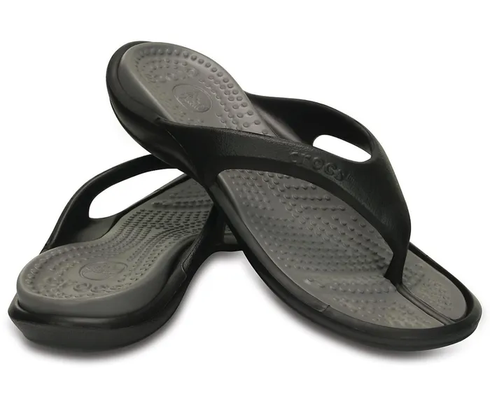 WomenMen Athens Flip Black Smoke Crocs Sandals
