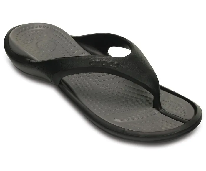 WomenMen Athens Flip Black Smoke Crocs Sandals