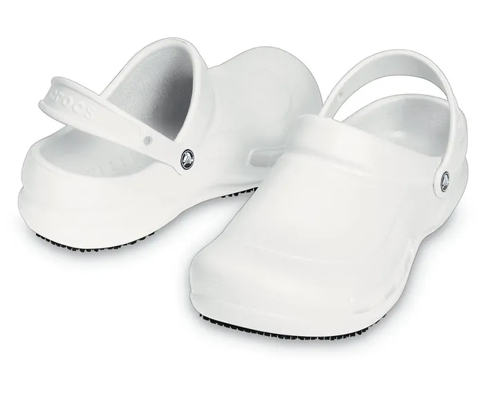 WomenMen Bistro Clog White Crocs Clogs