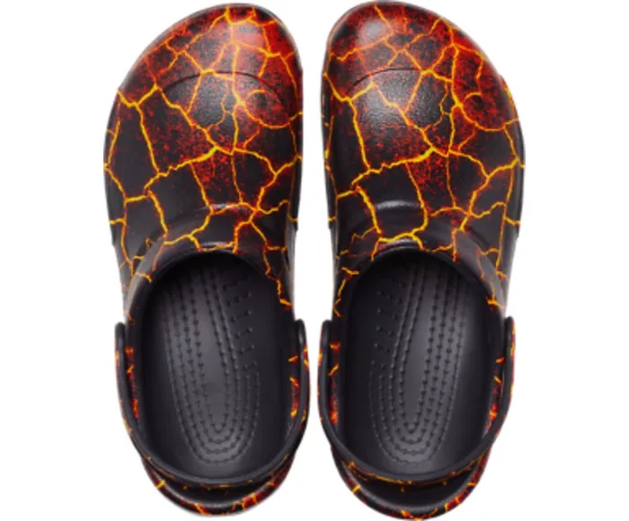 WomenMen Bistro Graphic Clog Black Flame Crocs Clogs