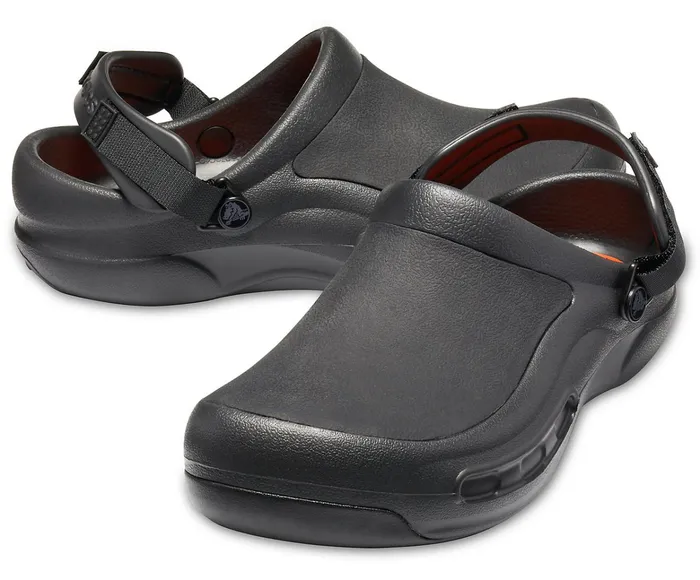 WomenMen Bistro Pro LiteRide Clog Black Crocs Clogs