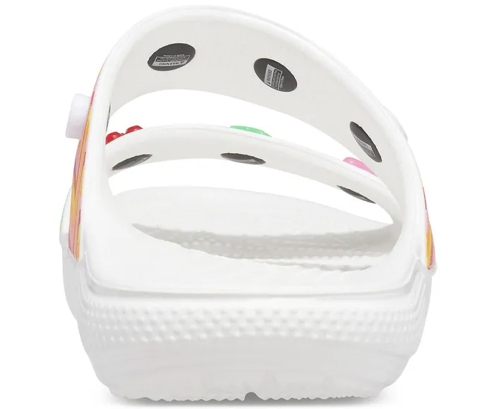 WomenMen Classic Crocs Festival Vibes Sandal White Multi Crocs Sandals