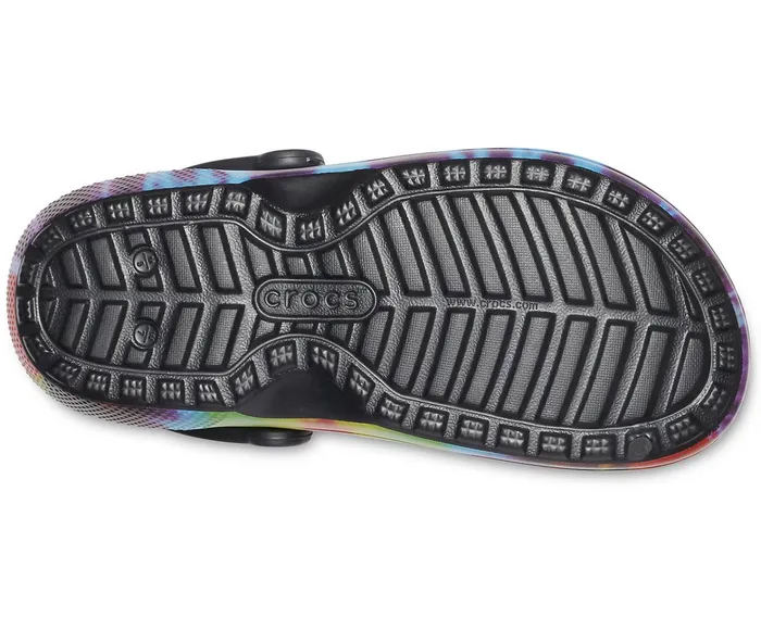 WomenMen Classic TieDye Lined Clog Multi Black Crocs Clogs