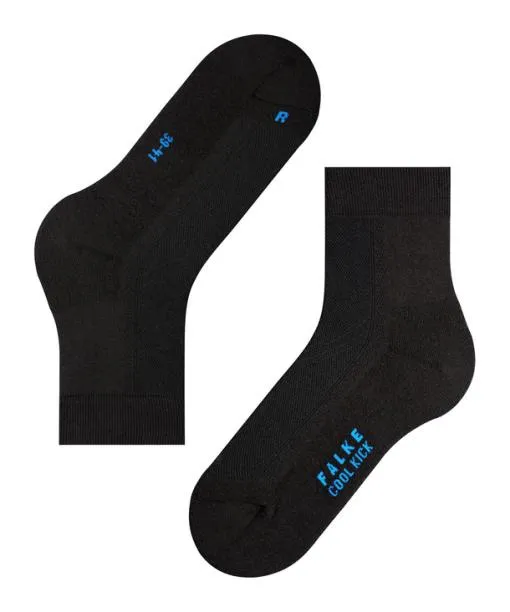 WomenMen Cool Kick Unisex Short Sock Black FALKE Socks