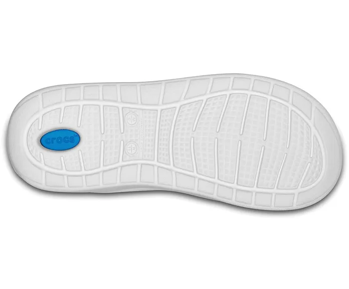 WomenMen LiteRide Flip Navy White Crocs Sandals