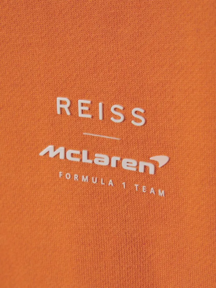 WomenMen Reiss Tops F1 Elasticated Cotton Hoodie Papaya