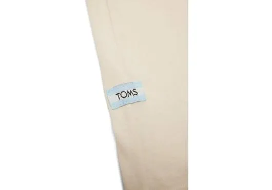 WomenMen TOMS Logo Icon Long Sleeve Tee Natural TOMS Tees