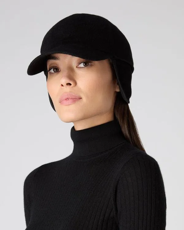 WomenMen Unisex Cashmere CapIn Black Black NPeal Hats