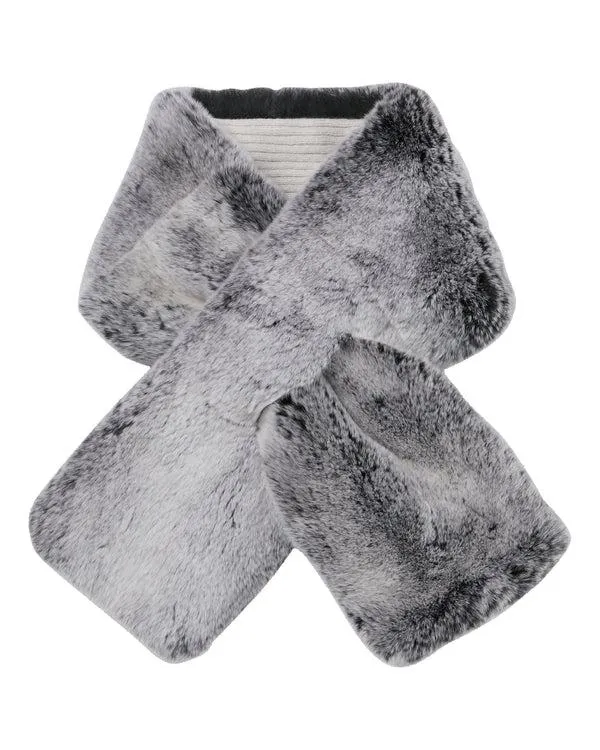 WomenMen Unisex Fur NeckwarmerIn Charcoal Grey Tipped Fur Charcoal Grey Tipped Fur NPeal Cashmere Scarves WomenMen Unisex Fur NeckwarmerIn Charcoal Grey Tipped Fur Charcoal Grey Tipped Fur NPeal Cashmere Scarves