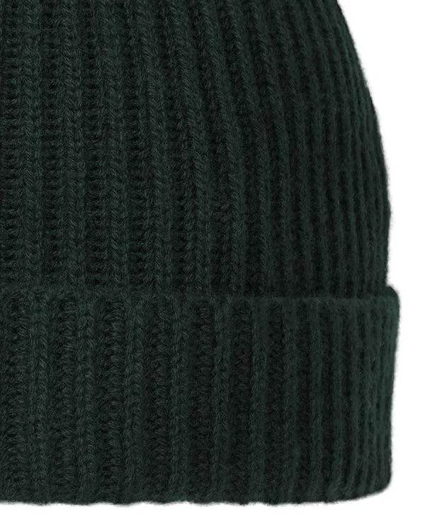 WomenMen Unisex Ribbed Cashmere HatIn Dark Green Dark Green NPeal Hats