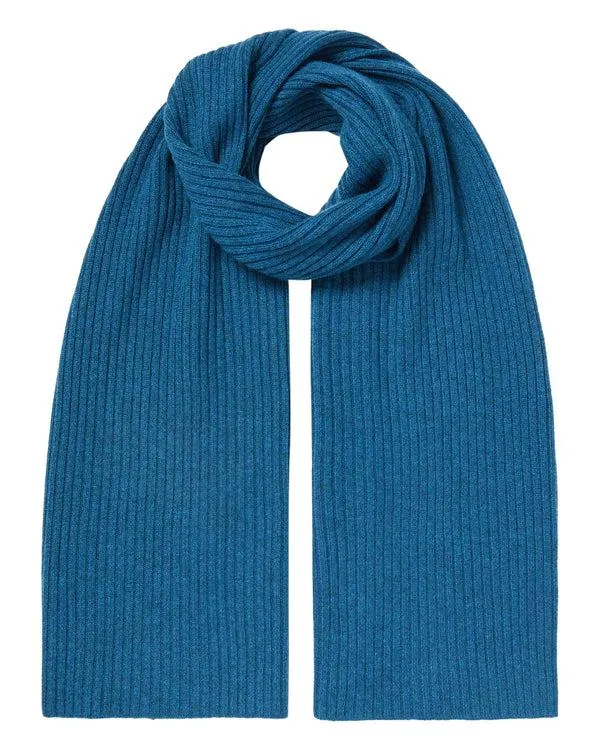 WomenMen Unisex Short Ribbed Cashmere ScarfIn Lagoon Blue Lagoon Blue NPeal Cashmere Scarves WomenMen Unisex Short Ribbed Cashmere ScarfIn Lagoon Blue Lagoon Blue NPeal Cashmere Scarves