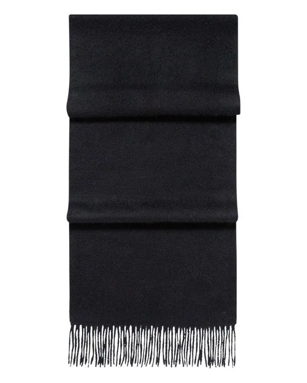 WomenMen Unisex Woven Cashmere ScarfIn Black Black NPeal Cashmere Scarves