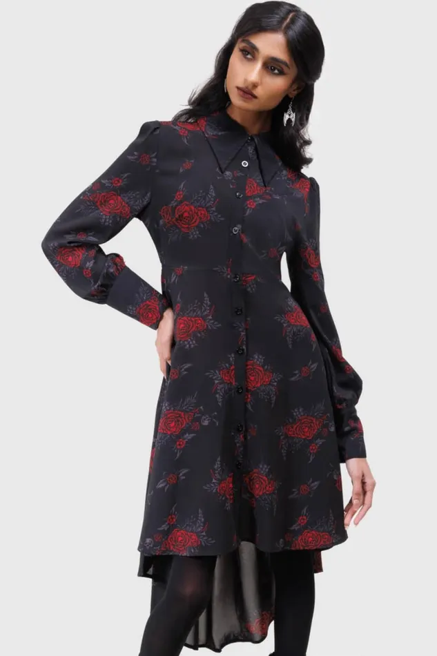 Women Midi Killstar Pandora Shirt Dress