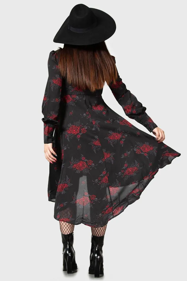 Women Midi Killstar Pandora Shirt Dress