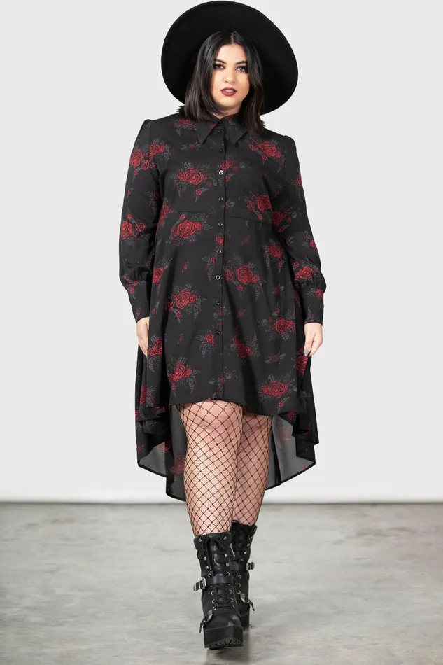 Women Midi Killstar Pandora Shirt Dress