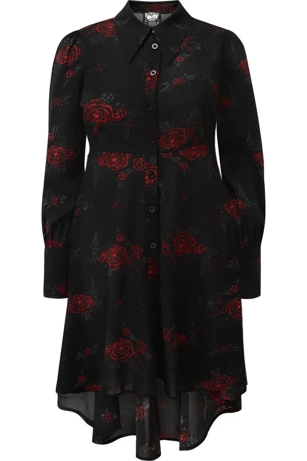 Women Midi Killstar Pandora Shirt Dress