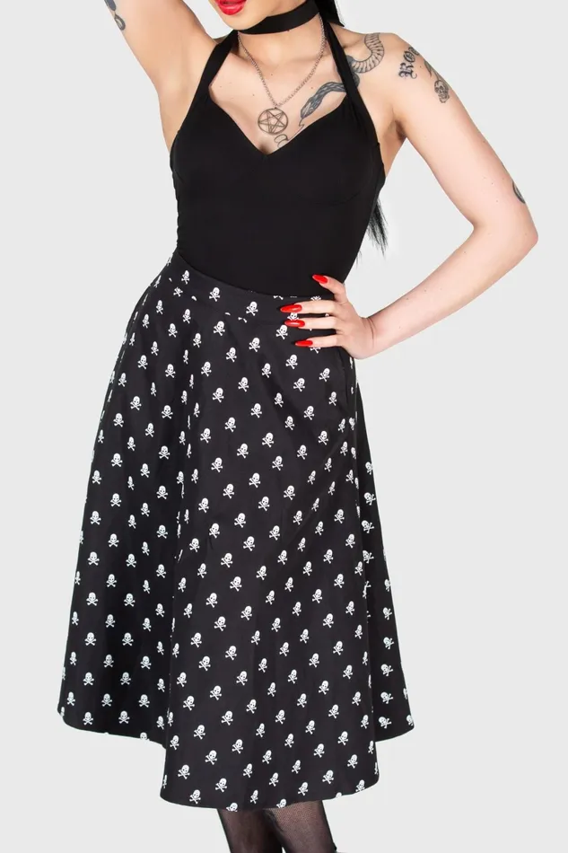 Women Midi Skirts Killstar Lay Dead Midi Skirt