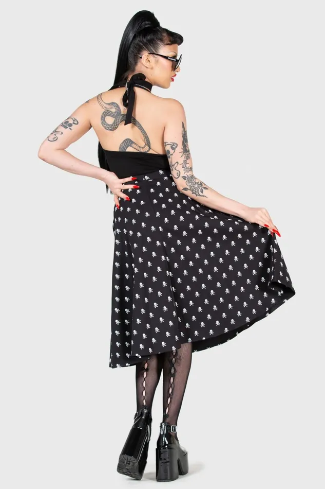 Women Midi Skirts Killstar Lay Dead Midi Skirt