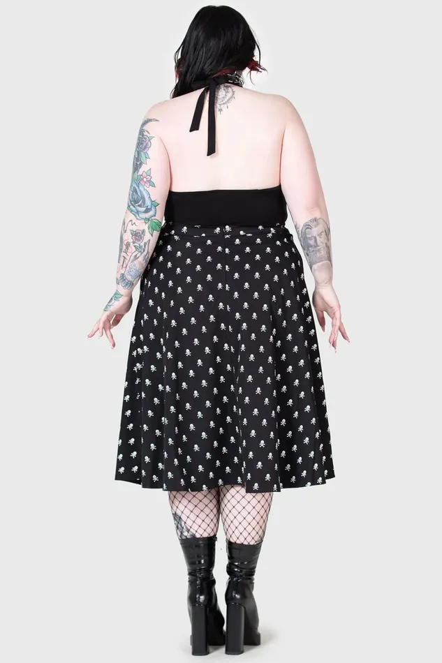 Women Midi Skirts Killstar Lay Dead Midi Skirt