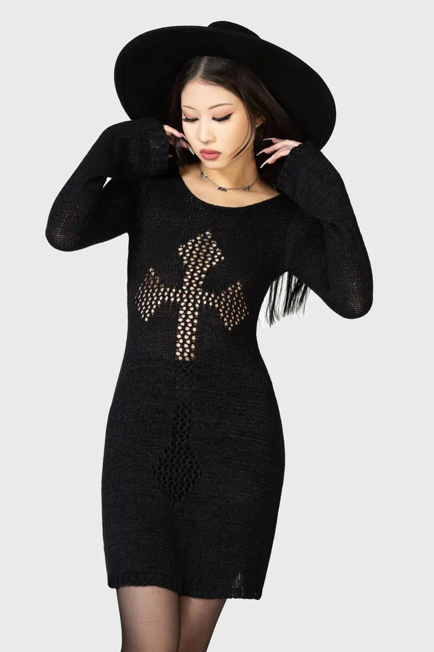 Women Mini Killstar Into The Abyss Cover Up Dress