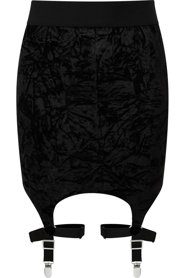 Women Mini Skirts Killstar Cassandra Velvet Mini Skirt B