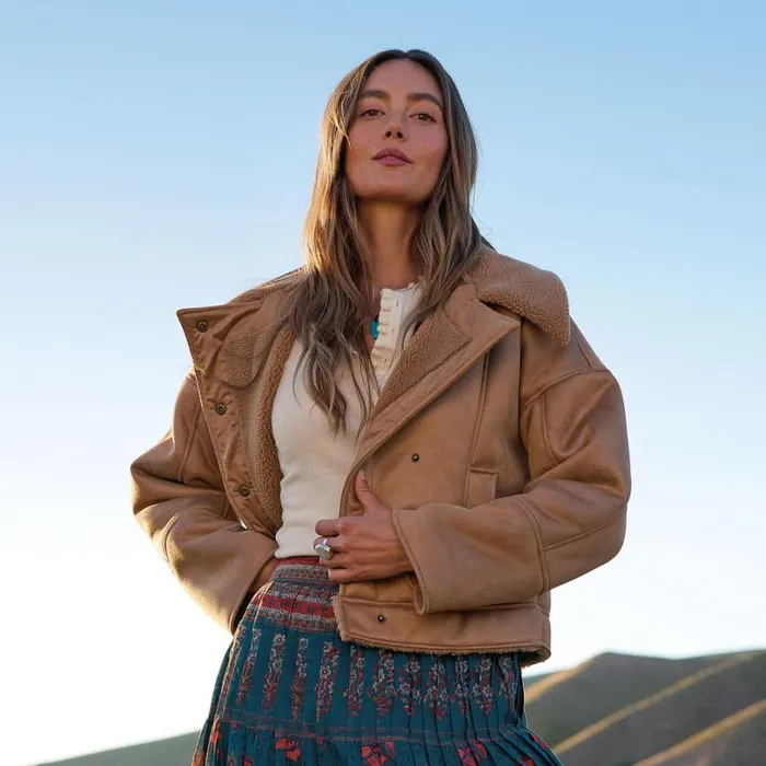 Women Moss Ridge Coat Teddy Brown Sundance Catalog Jackets and Coats