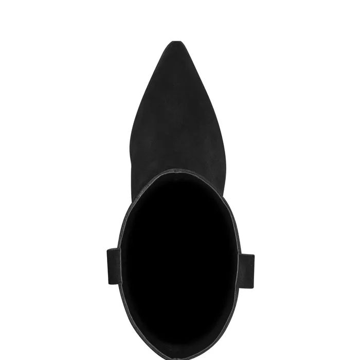 Women Myleea Slouchy Boot Black Suede Marc Fisher Boots and Booties