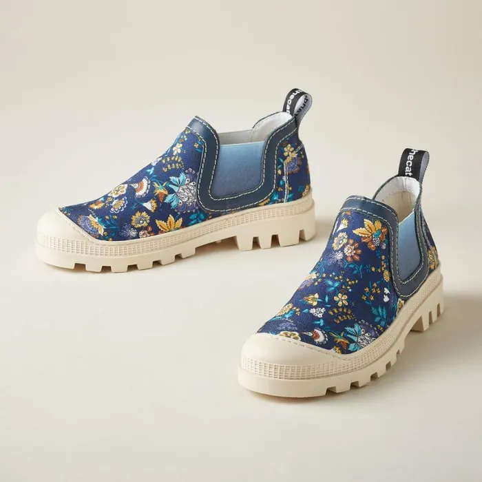 Women Noreen Boots Navy Floral Sundance Catalog Boots