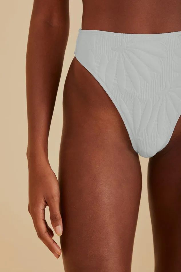 Women OffWhite Banana Matelasse Bikini Bottom Offwhite FARM Rio Bikinis