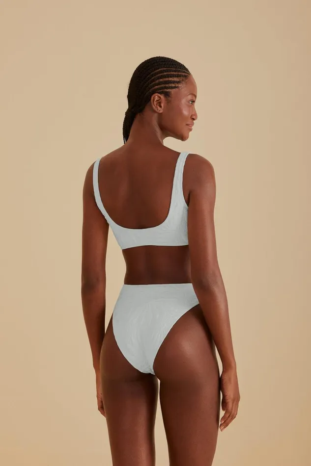 Women OffWhite Banana Matelasse Bikini Bottom Offwhite FARM Rio Bikinis
