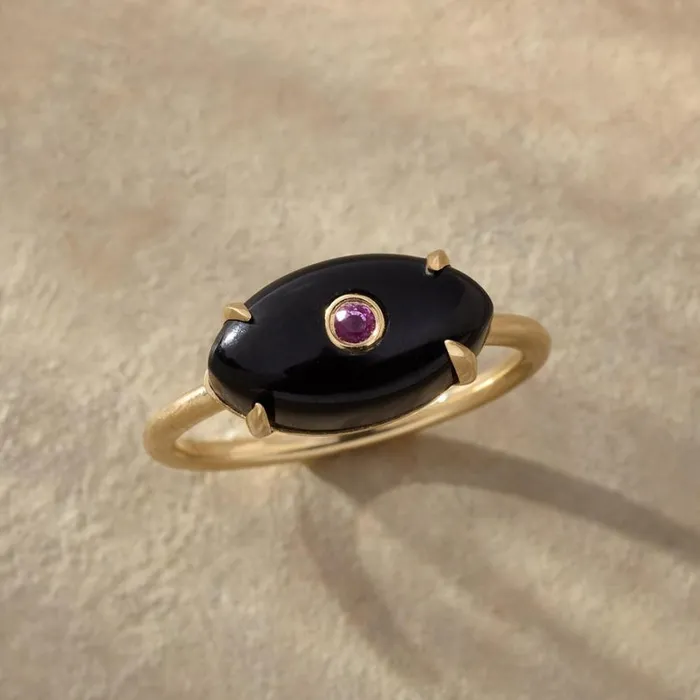 Women Onyx Eye Ring Sundance Catalog Rings