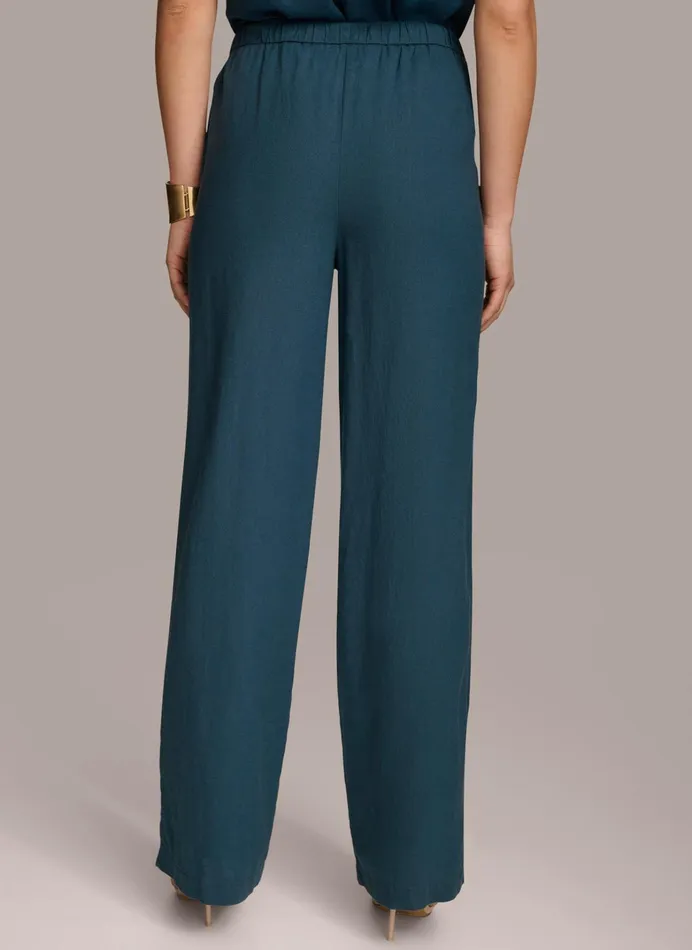 Women Pants Donna Karan DRAWSTRING PANT Tide Navy