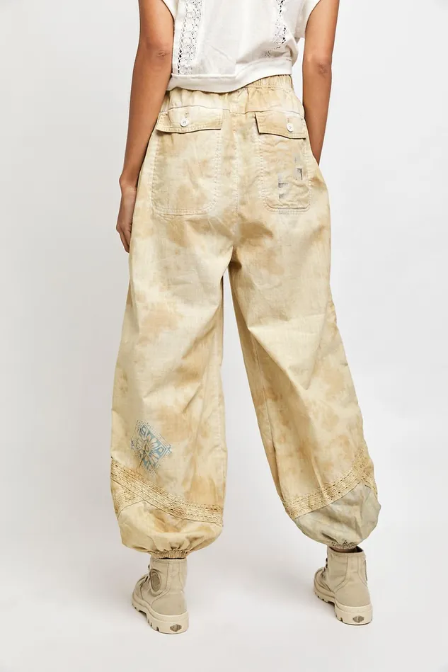 Women Pants Free People Long Time Gone Balloon Pants Trail Combo