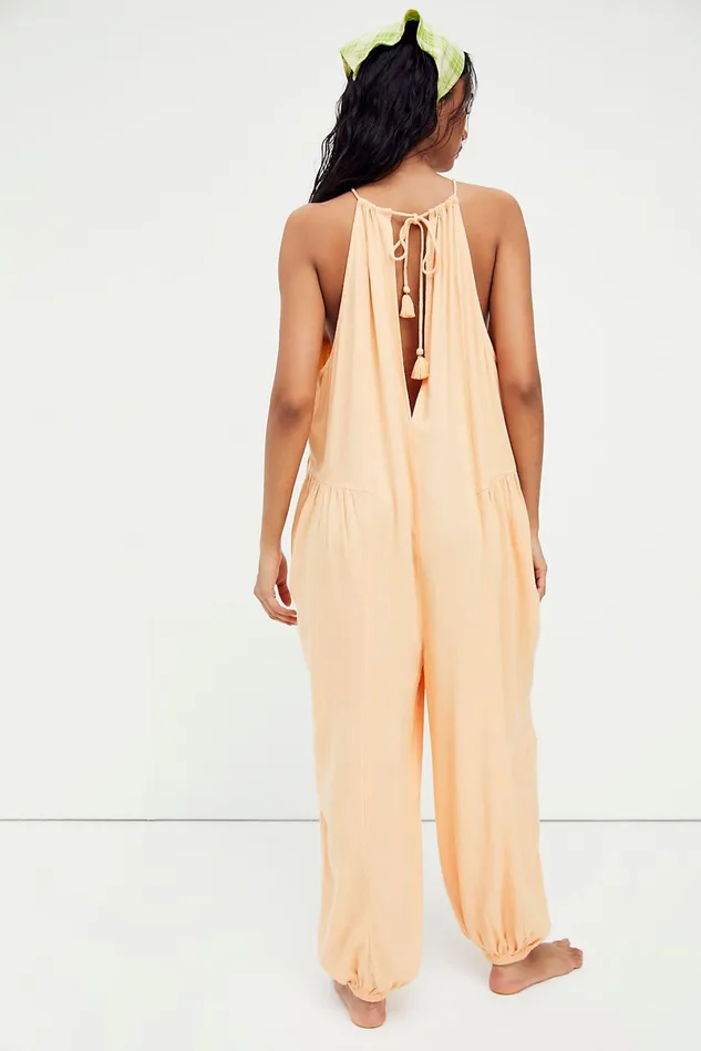 Women Pants Free People Under The Sun Jumpsuit Honey Suckle