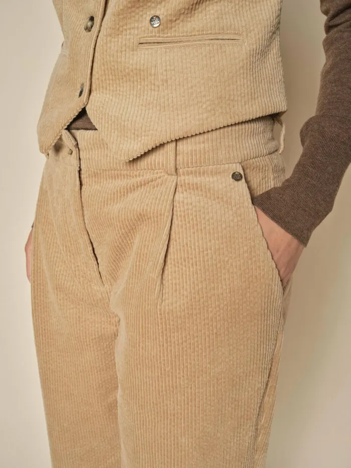 Women Pants MOS MOSH MMFabina Joana Pant Tannin