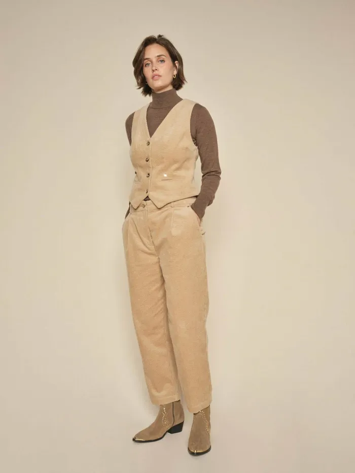 Women Pants MOS MOSH MMFabina Joana Pant Tannin
