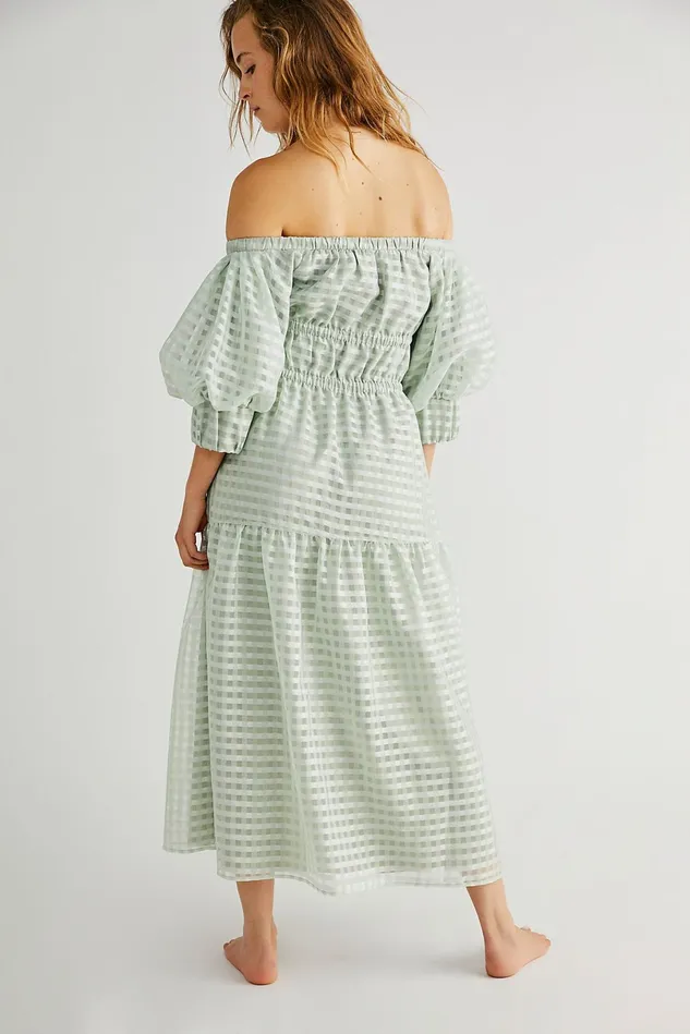 Women Party Dresses Free People Molly Midi Dress Mint