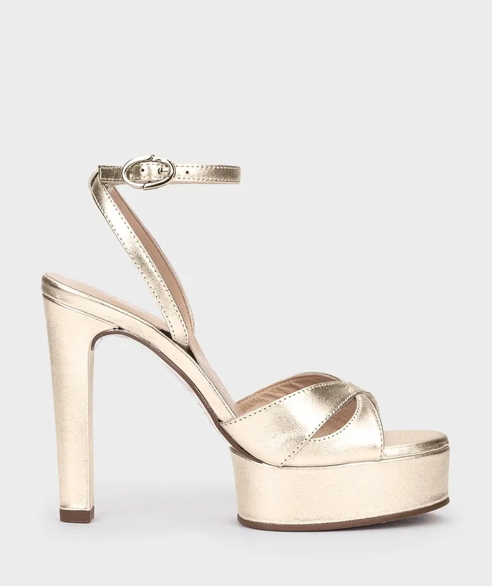Women Patricia Metallic 8211 Heeled Sandals Pedro Miralles