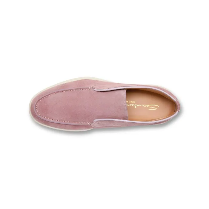 Women Pink Suede Desert Boot Santoni Boots and Ankle Boots