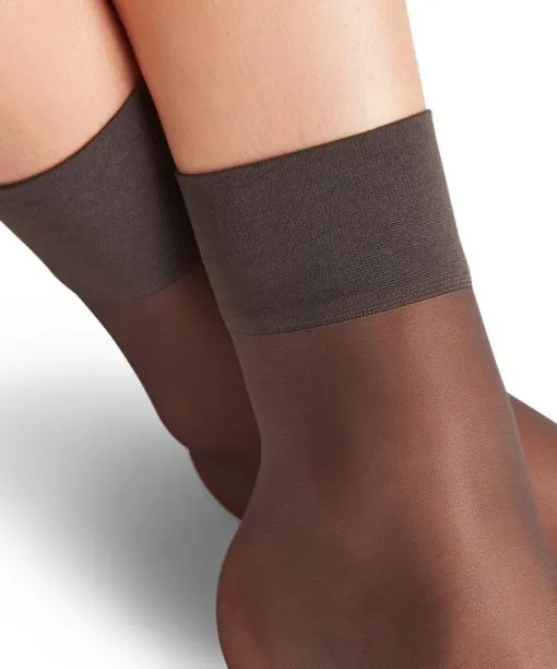 Women Pure Matt 20 DEN Women Anklets Anthracite FALKE Socks