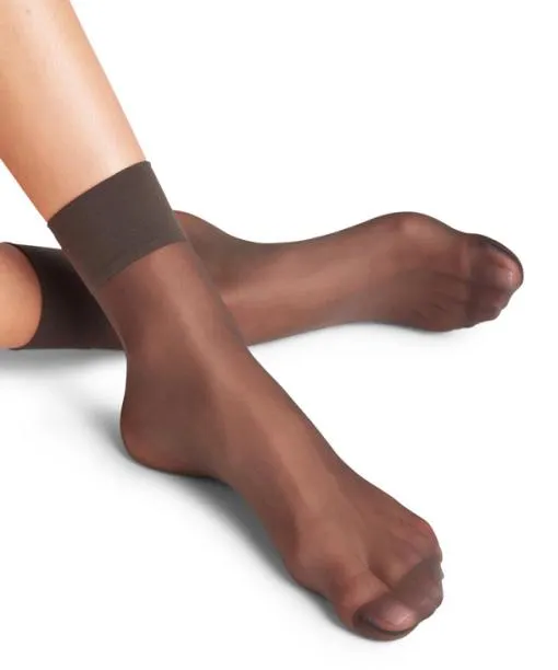 Women Pure Matt 20 DEN Women Anklets Anthracite FALKE Socks