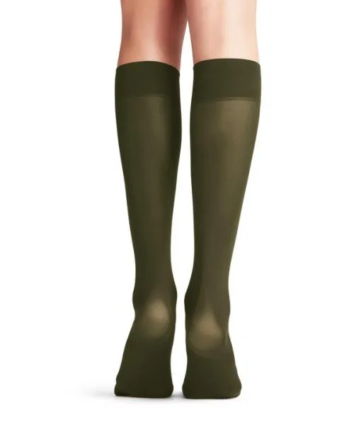 Women Pure Matt 50 DEN Women Kneehigh Socks Artichoke FALKE Fullyfashioned Stockings